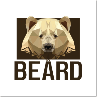bear lowpoly art Posters and Art